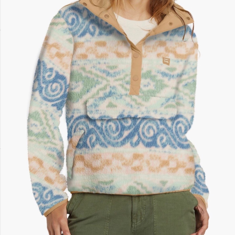 Billabong Text Graphic Panel - in  called Blue Haze.